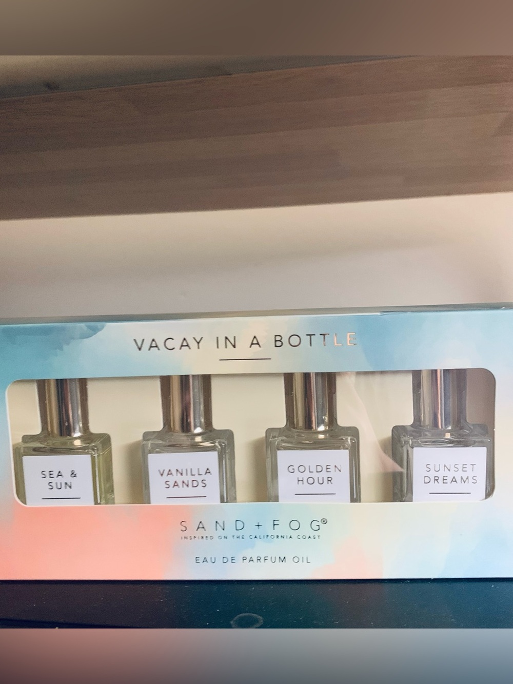 Sand + Fog Vacay In A Bottle Perfume Oil Set Sea & Sun Vanilla Sands Gift